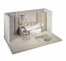 Dormitorio compacto F004